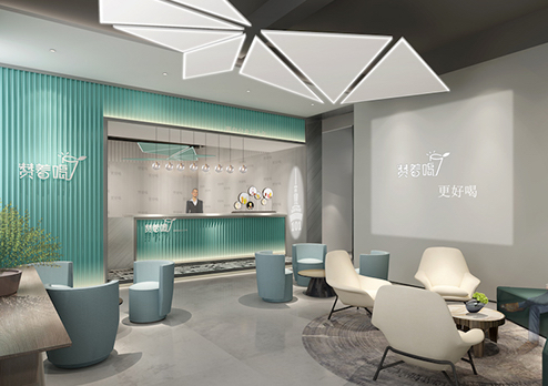 辦公室設計及展廳設計裝修-廣州市贊著喝餐飲管理有限公司